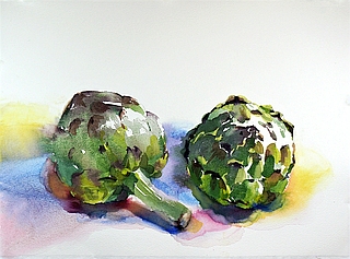 Suze Woolf vegetable painting