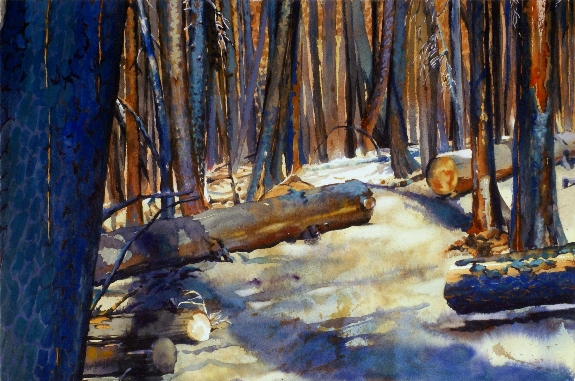 Cleared Trail is a Suze Woolf watercolor painting