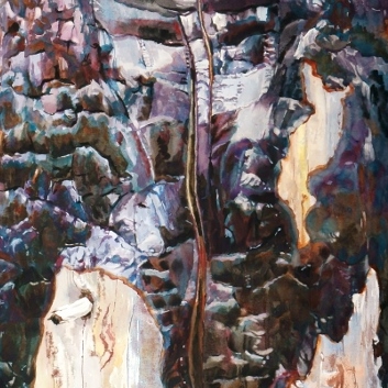 A portion of the Suze Woolf painting 