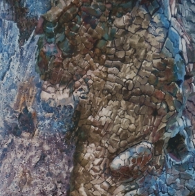 A portion of the Suze Woolf painting 