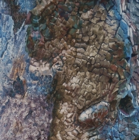 A portion of the Suze Woolf painting 