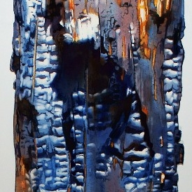 Portion of a Suze Woolf painting 