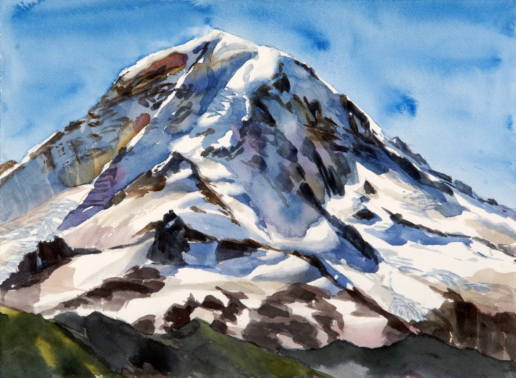 Her Majesty, Tahoma is a Suze Woolf watercolor painting