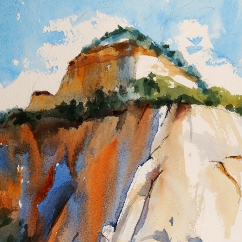 Suze Woolf Zion watercolor painting