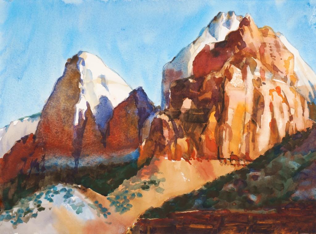 Suze Woolf Zion watercolor painting