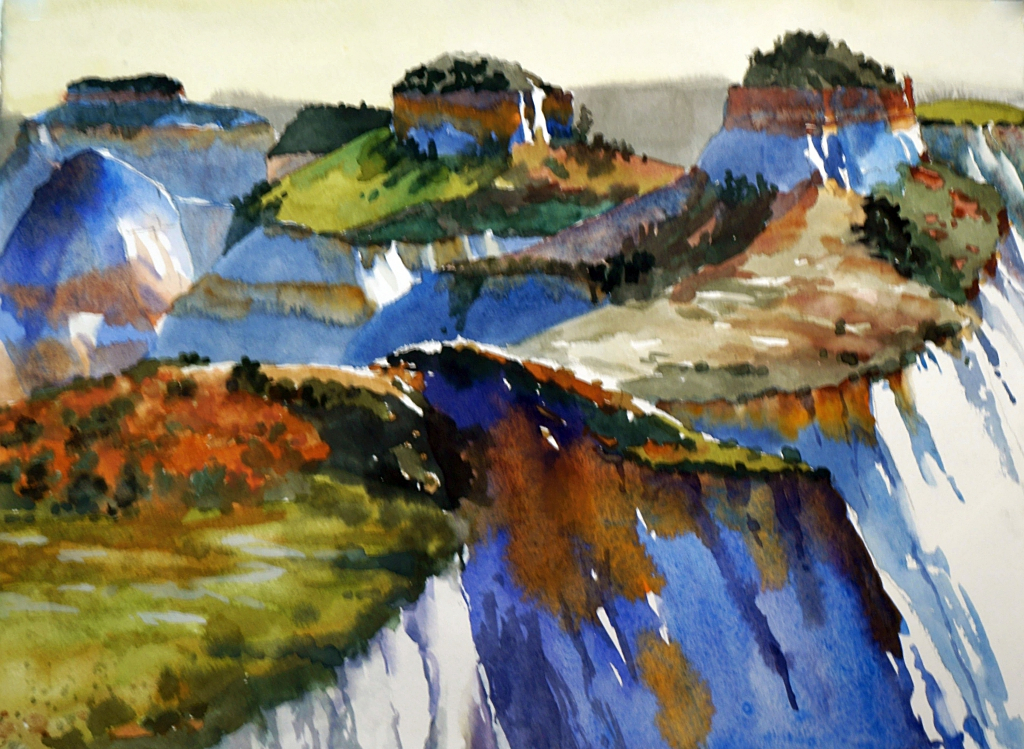 Suze Woolf watercolor paintinig from Zion National Park
