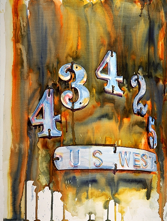 Enumclaw.434 is a watercolor on gesso painting by Suze Woolf