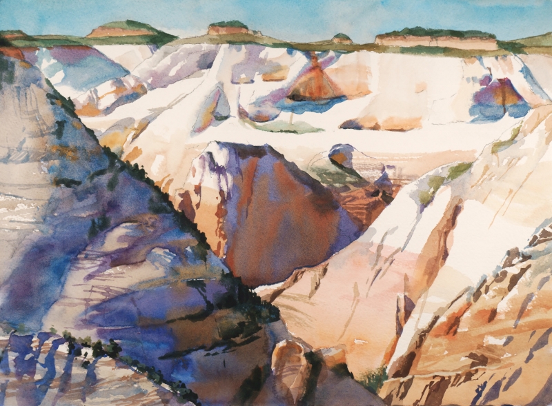 Suze Woolf watercolor painting from Zion National Park